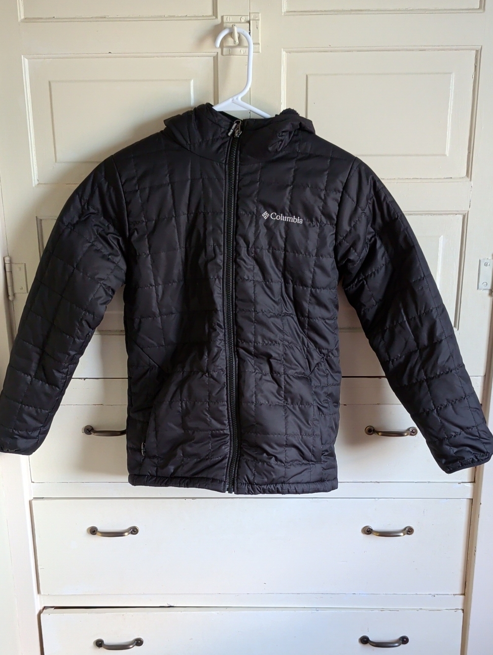 Columbia Kids Black Hooded Puffer Jacket